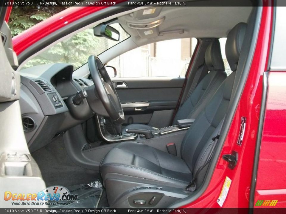 2010 Volvo V50 T5 R-Design Passion Red / R Design Off Black Photo #12