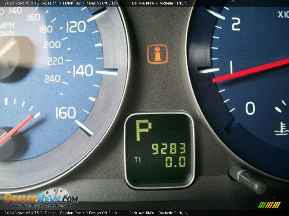2010 Volvo V50 T5 R-Design Passion Red / R Design Off Black Photo #18