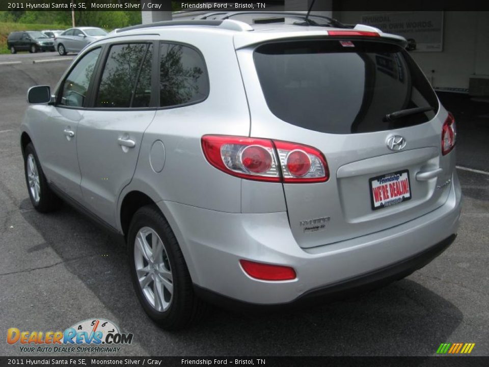 2011 Hyundai Santa Fe SE Moonstone Silver / Gray Photo #8