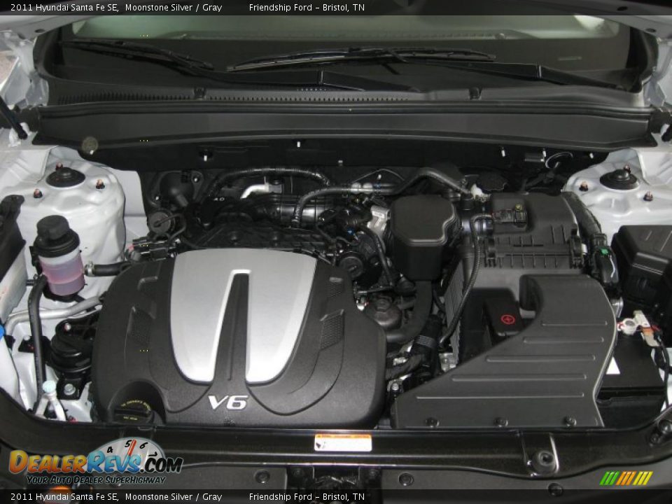 2011 Hyundai Santa Fe SE 3.5 Liter DOHC 24-Valve VVT V6 Engine Photo #9