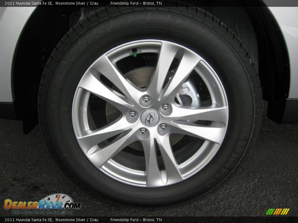 2011 Hyundai Santa Fe SE Wheel Photo #10