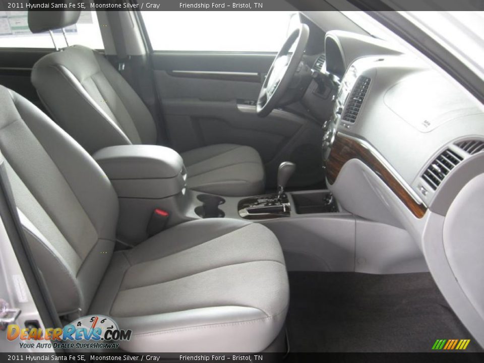 2011 Hyundai Santa Fe SE Moonstone Silver / Gray Photo #19