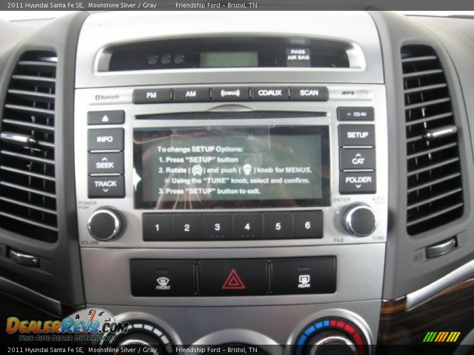 2011 Hyundai Santa Fe SE Moonstone Silver / Gray Photo #23