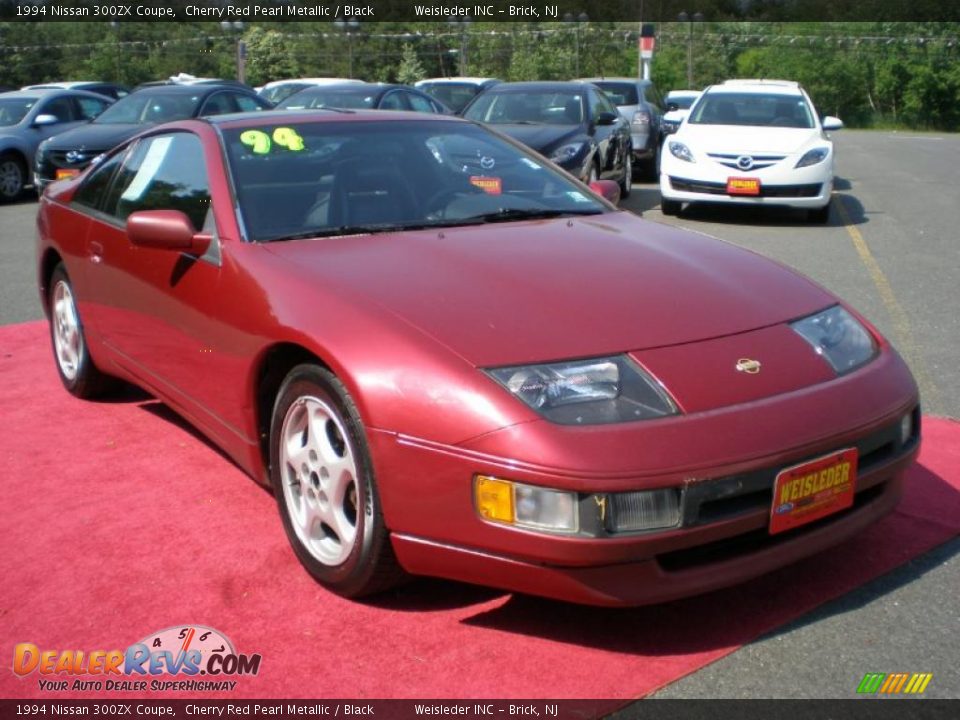 1994 Nissan 300ZX Coupe Cherry Red Pearl Metallic / Black Photo #5