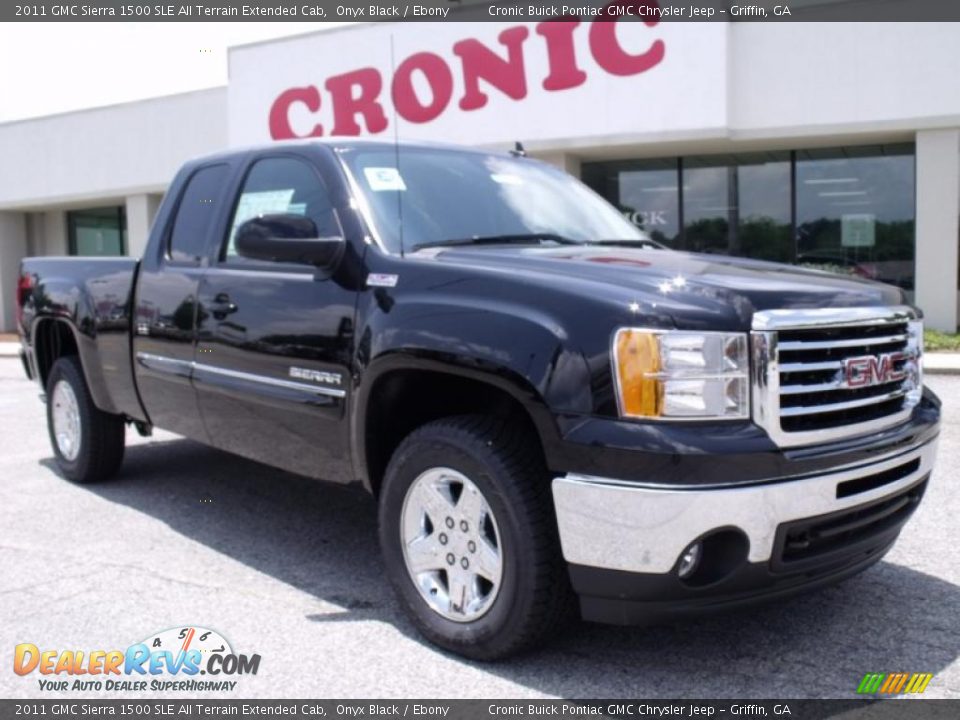 2011 GMC Sierra 1500 SLE All Terrain Extended Cab Onyx Black / Ebony Photo #1