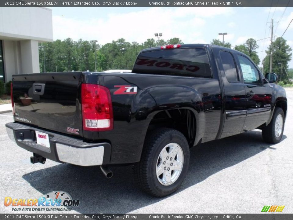 Onyx Black 2011 GMC Sierra 1500 SLE All Terrain Extended Cab Photo #7