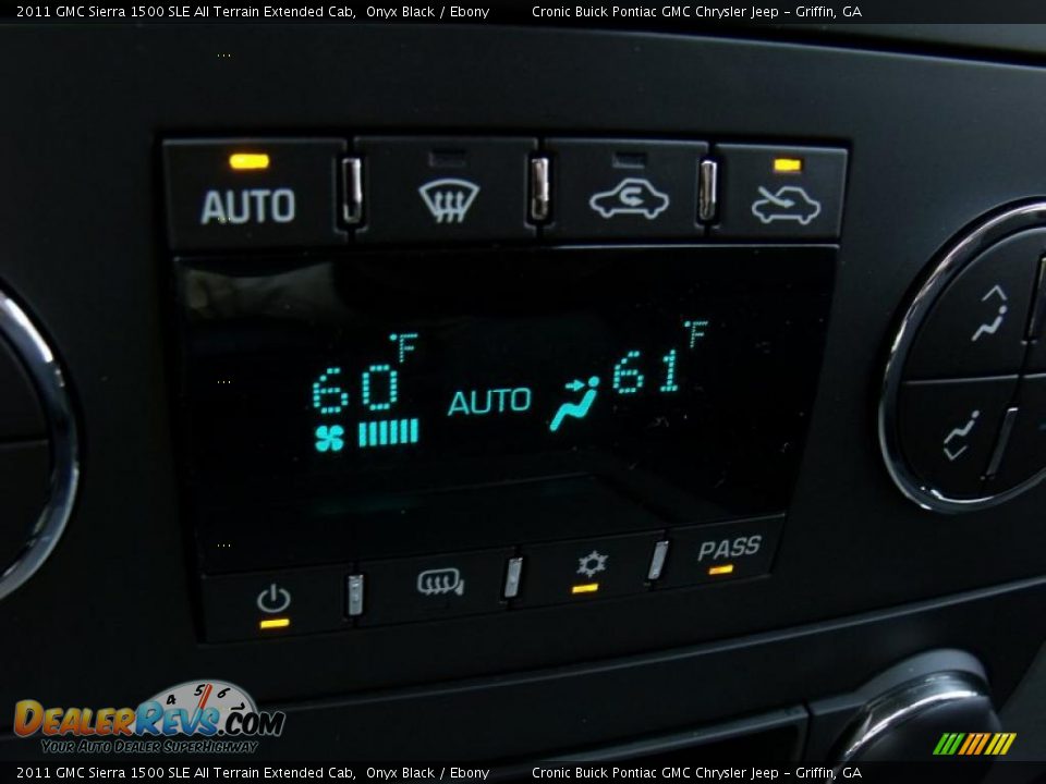 Controls of 2011 GMC Sierra 1500 SLE All Terrain Extended Cab Photo #19