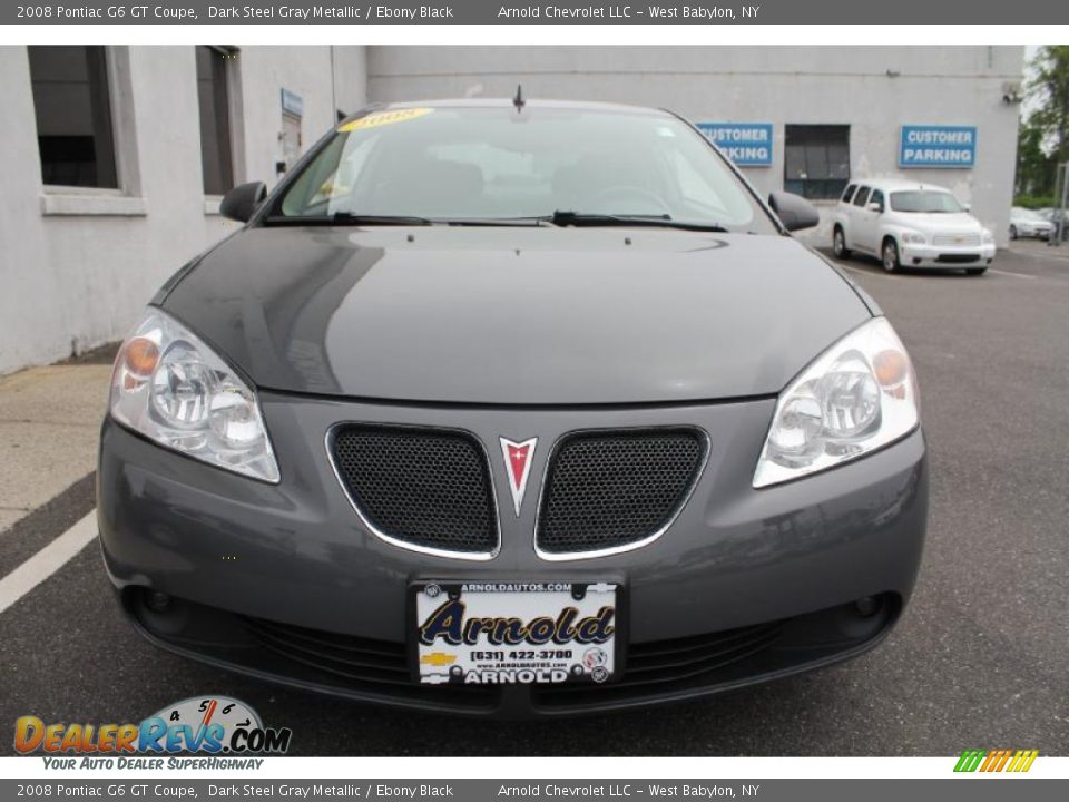 2008 Pontiac G6 GT Coupe Dark Steel Gray Metallic / Ebony Black Photo #2