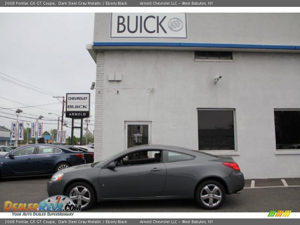 2008 Pontiac G6 GT Coupe Dark Steel Gray Metallic / Ebony Black Photo #3