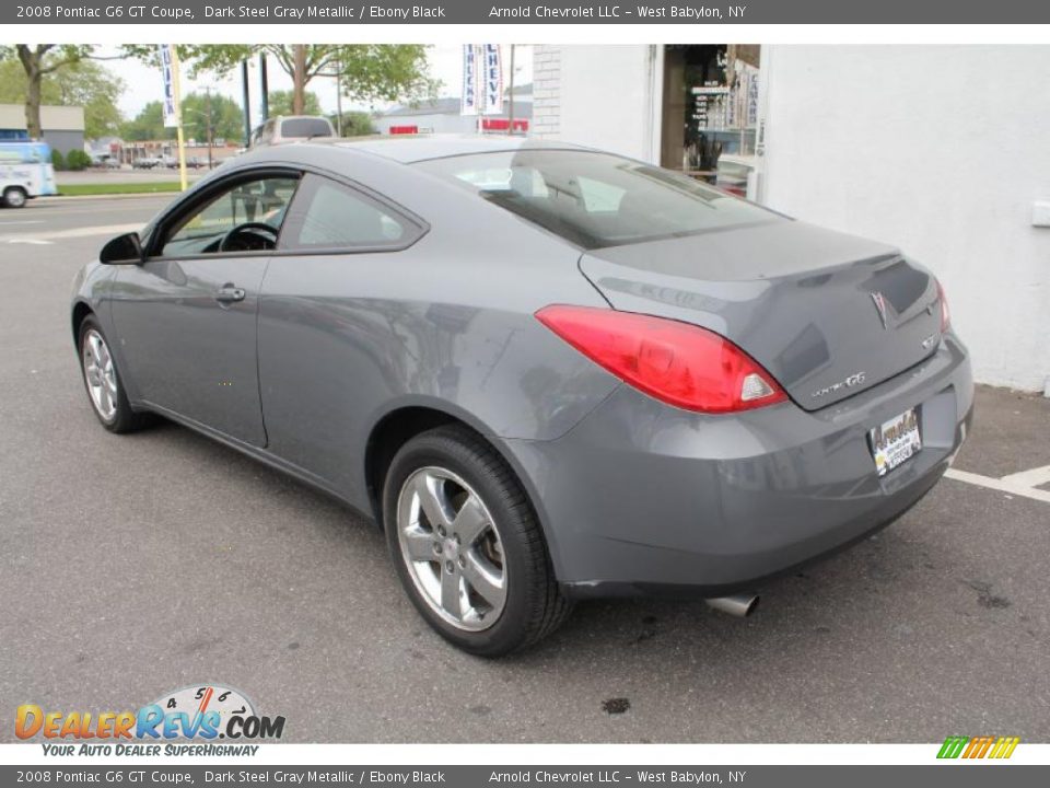 2008 Pontiac G6 GT Coupe Dark Steel Gray Metallic / Ebony Black Photo #4