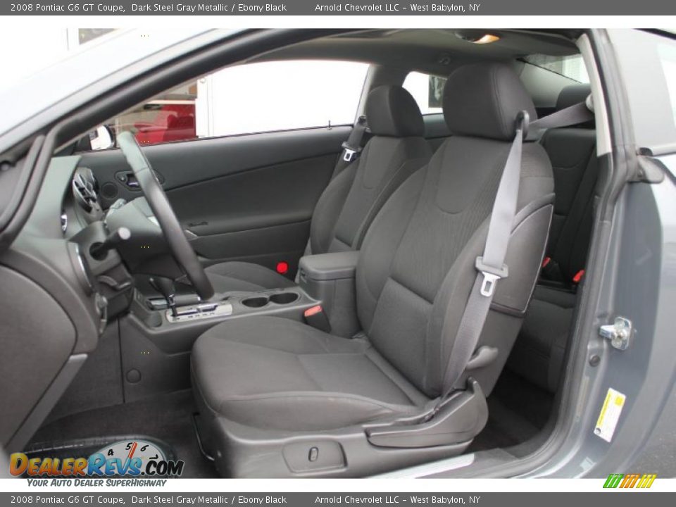 2008 Pontiac G6 GT Coupe Dark Steel Gray Metallic / Ebony Black Photo #10