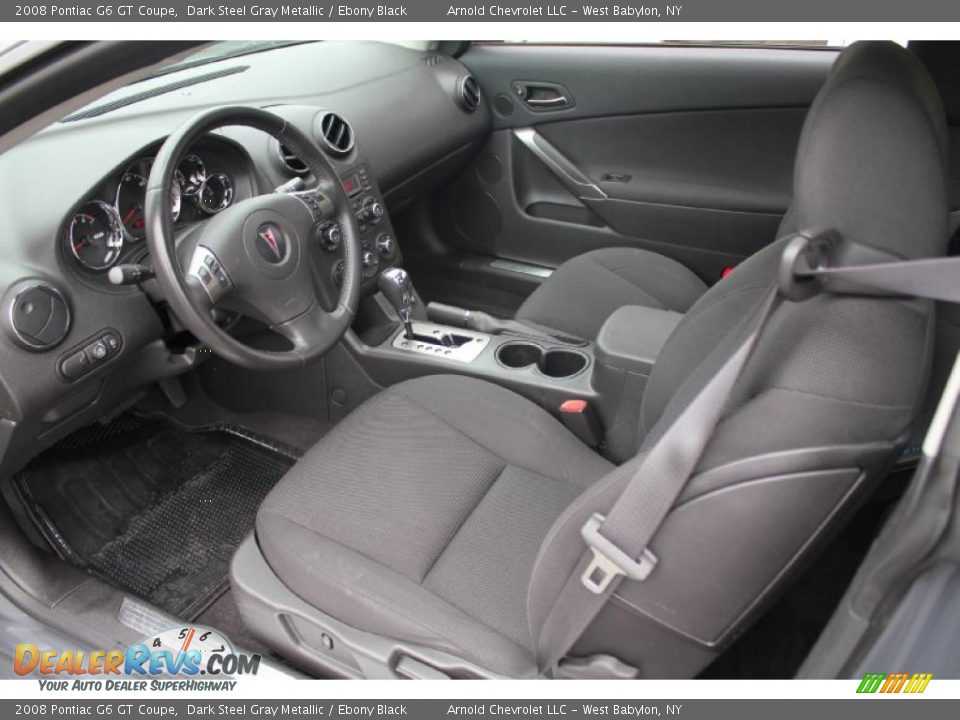 2008 Pontiac G6 GT Coupe Dark Steel Gray Metallic / Ebony Black Photo #11