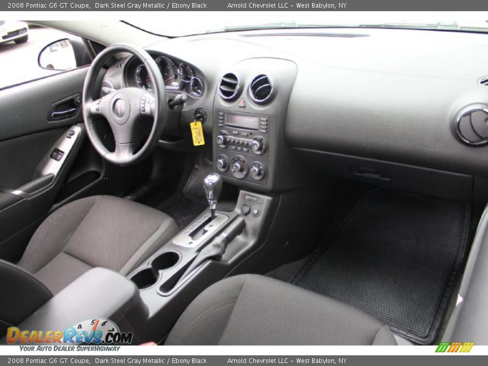 2008 Pontiac G6 GT Coupe Dark Steel Gray Metallic / Ebony Black Photo #13