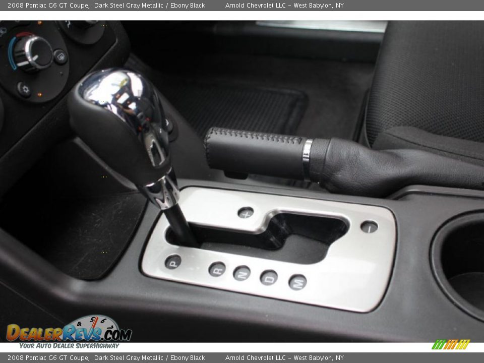 2008 Pontiac G6 GT Coupe Dark Steel Gray Metallic / Ebony Black Photo #15