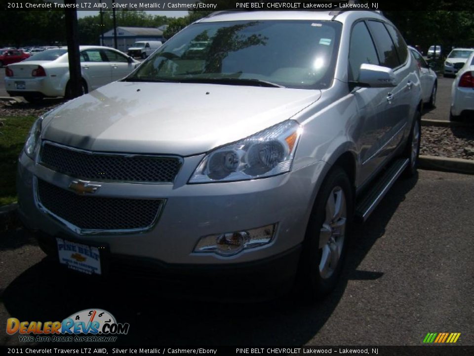 2011 Chevrolet Traverse LTZ AWD Silver Ice Metallic / Cashmere/Ebony Photo #1