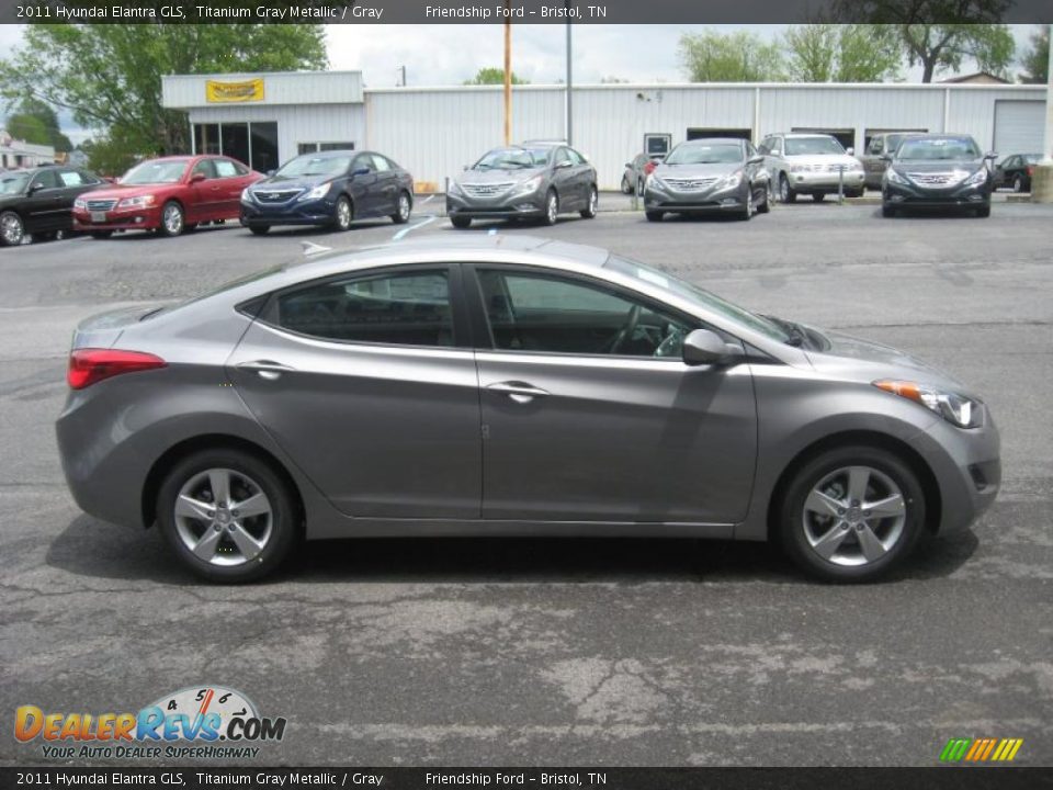 2011 Hyundai Elantra GLS Titanium Gray Metallic / Gray Photo #5