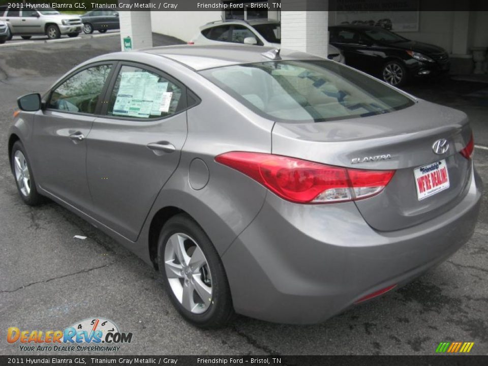 2011 Hyundai Elantra GLS Titanium Gray Metallic / Gray Photo #8