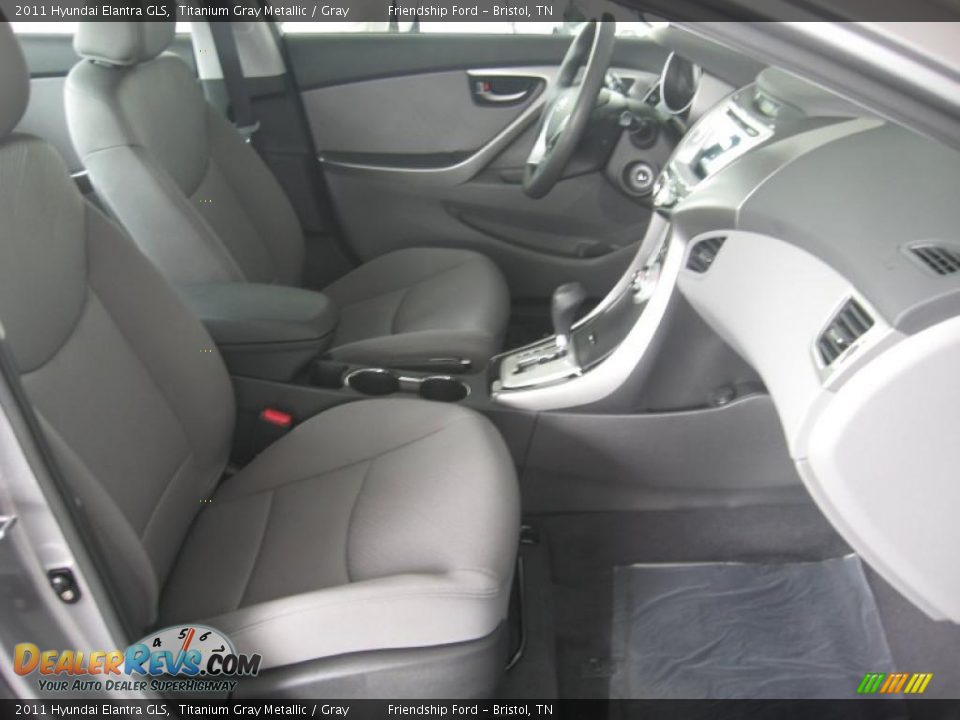2011 Hyundai Elantra GLS Titanium Gray Metallic / Gray Photo #19