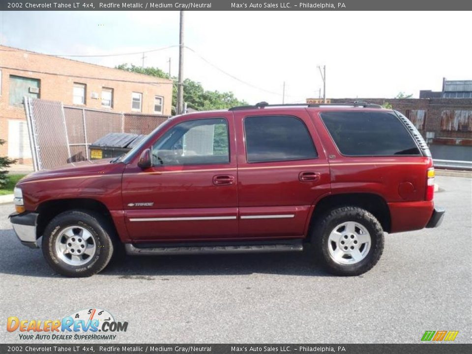 2002 Chevrolet Tahoe LT 4x4 Redfire Metallic / Medium Gray/Neutral Photo #11