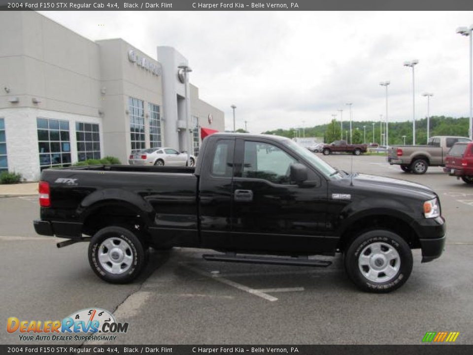 Black 2004 Ford F150 STX Regular Cab 4x4 Photo #2