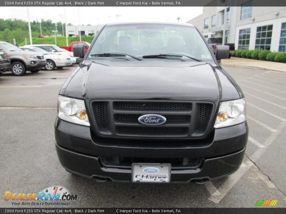 2004 Ford F150 STX Regular Cab 4x4 Black / Dark Flint Photo #4