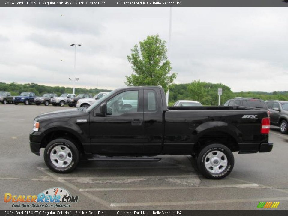 Black 2004 Ford F150 STX Regular Cab 4x4 Photo #6