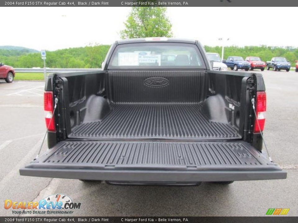 2004 Ford F150 STX Regular Cab 4x4 Black / Dark Flint Photo #10