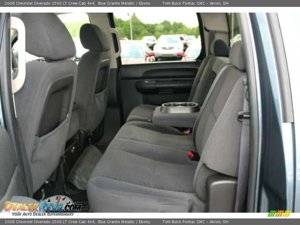 Ebony Interior 2008 Chevrolet Silverado 1500 Lt Crew Cab
