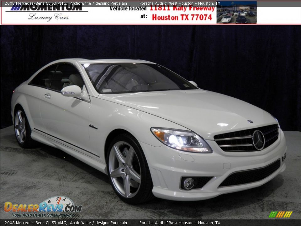2008 Mercedes-Benz CL 63 AMG Arctic White / designo Porcelain Photo #1