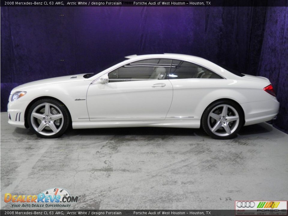 2008 Mercedes-Benz CL 63 AMG Arctic White / designo Porcelain Photo #5