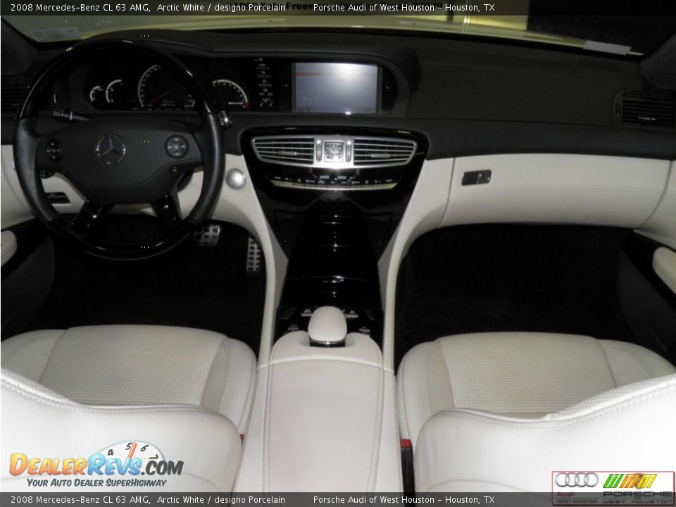 2008 Mercedes-Benz CL 63 AMG Arctic White / designo Porcelain Photo #15