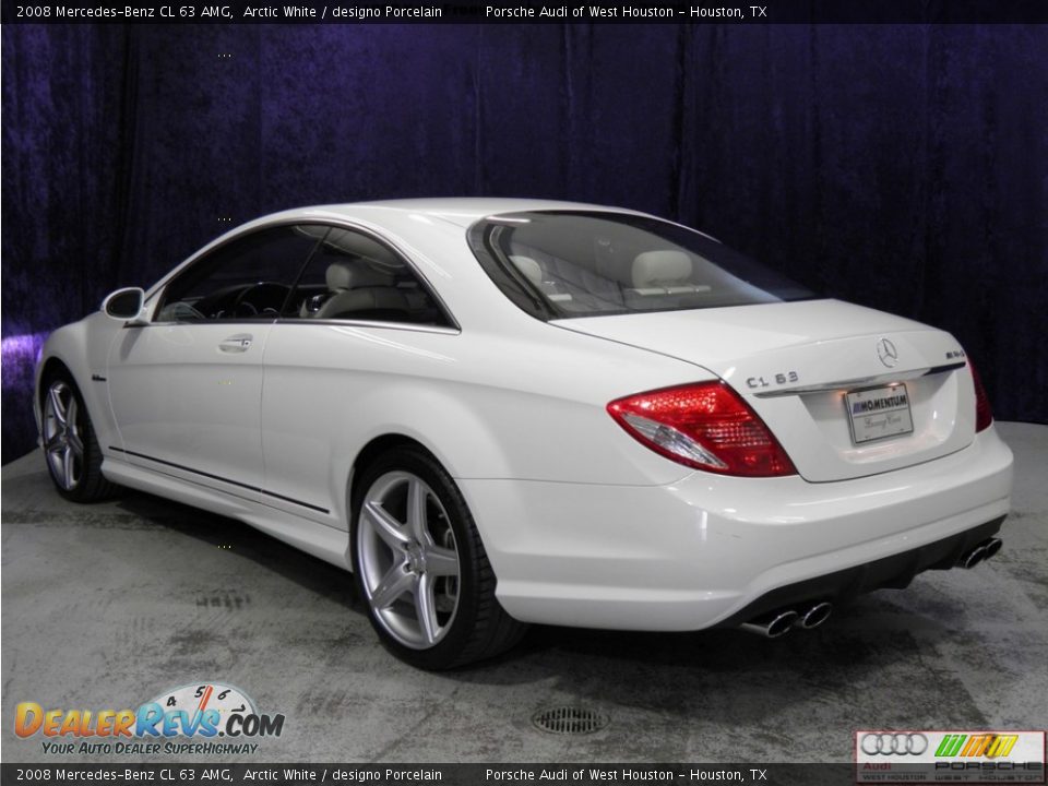 2008 Mercedes-Benz CL 63 AMG Arctic White / designo Porcelain Photo #22