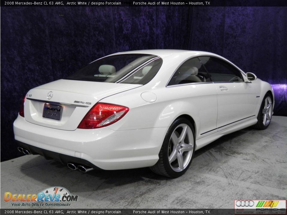 2008 Mercedes-Benz CL 63 AMG Arctic White / designo Porcelain Photo #23