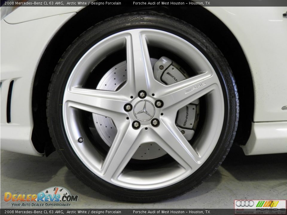 2008 Mercedes-Benz CL 63 AMG Arctic White / designo Porcelain Photo #24