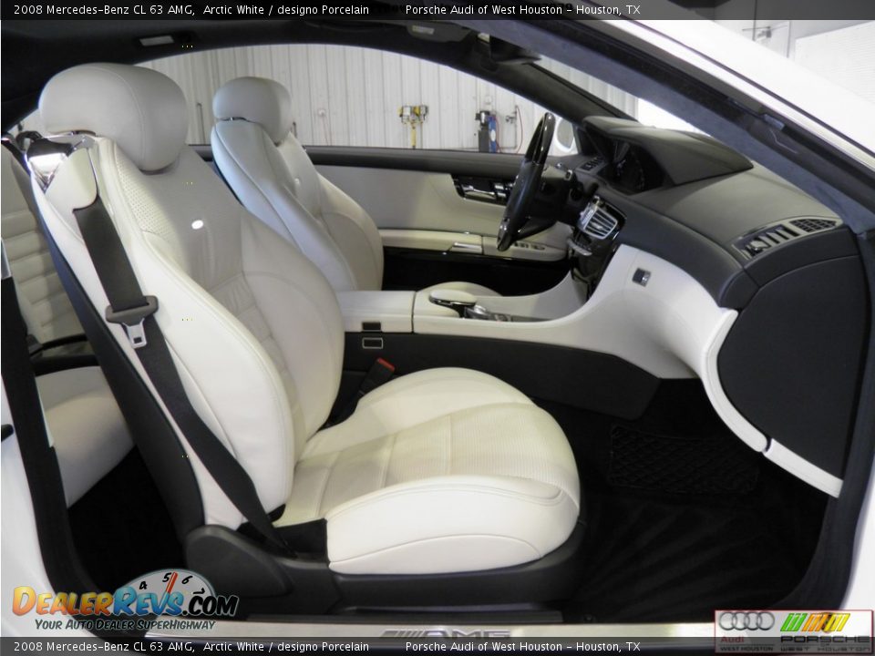 2008 Mercedes-Benz CL 63 AMG Arctic White / designo Porcelain Photo #25