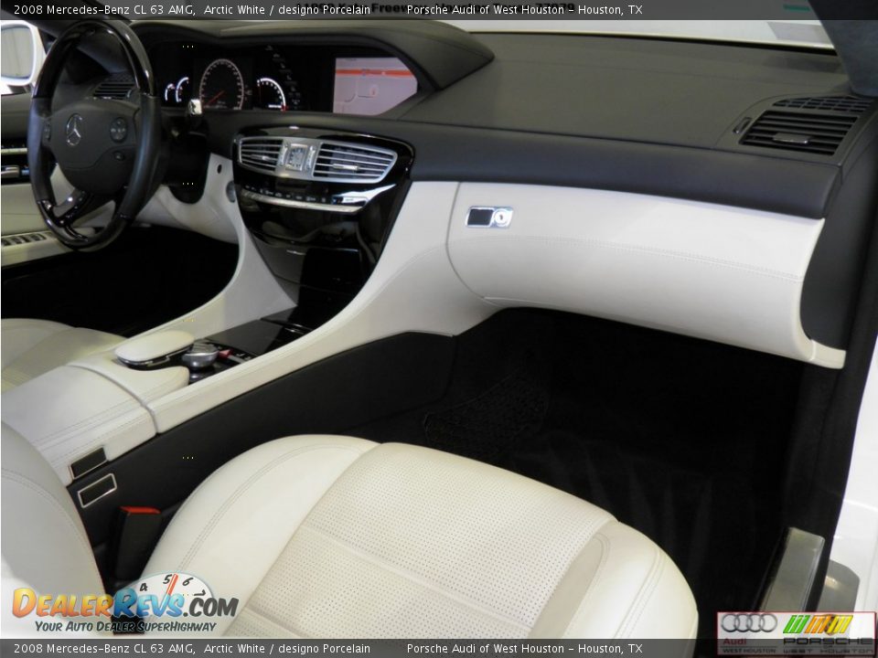 2008 Mercedes-Benz CL 63 AMG Arctic White / designo Porcelain Photo #26