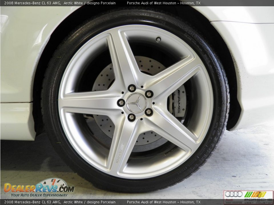 2008 Mercedes-Benz CL 63 AMG Arctic White / designo Porcelain Photo #30