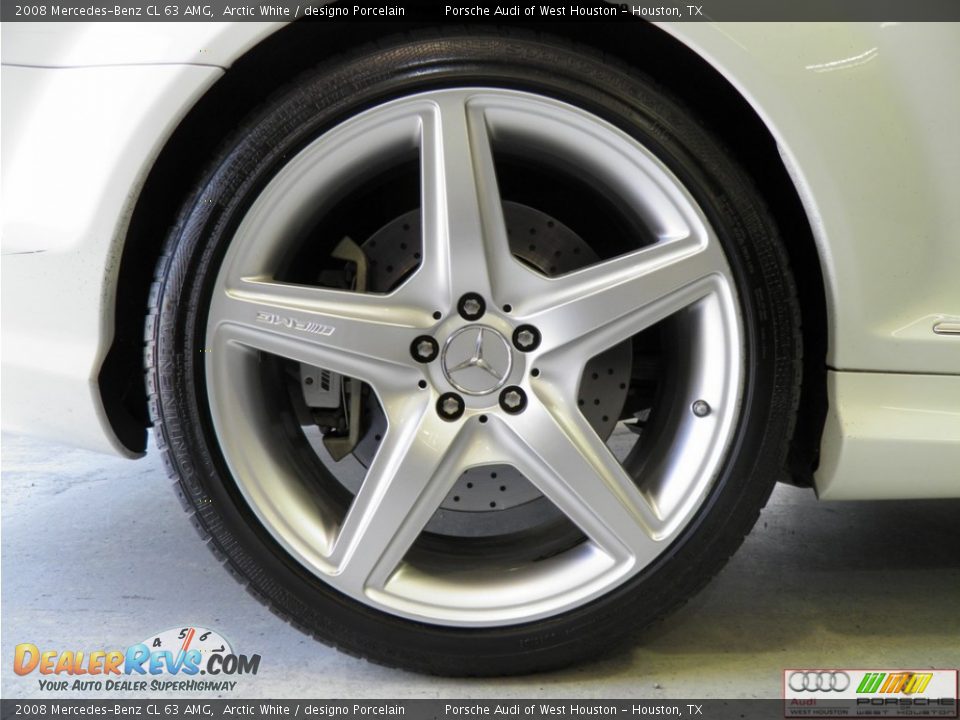 2008 Mercedes-Benz CL 63 AMG Arctic White / designo Porcelain Photo #31