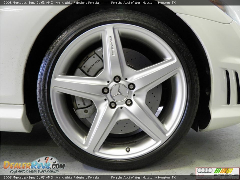 2008 Mercedes-Benz CL 63 AMG Arctic White / designo Porcelain Photo #32