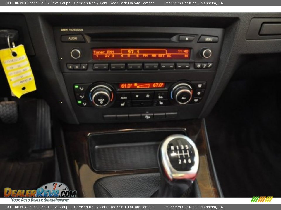2011 BMW 3 Series 328i xDrive Coupe Crimson Red / Coral Red/Black Dakota Leather Photo #7