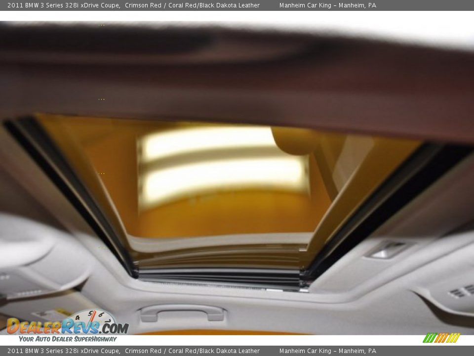 2011 BMW 3 Series 328i xDrive Coupe Crimson Red / Coral Red/Black Dakota Leather Photo #9