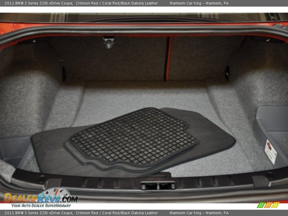 2011 BMW 3 Series 328i xDrive Coupe Crimson Red / Coral Red/Black Dakota Leather Photo #13