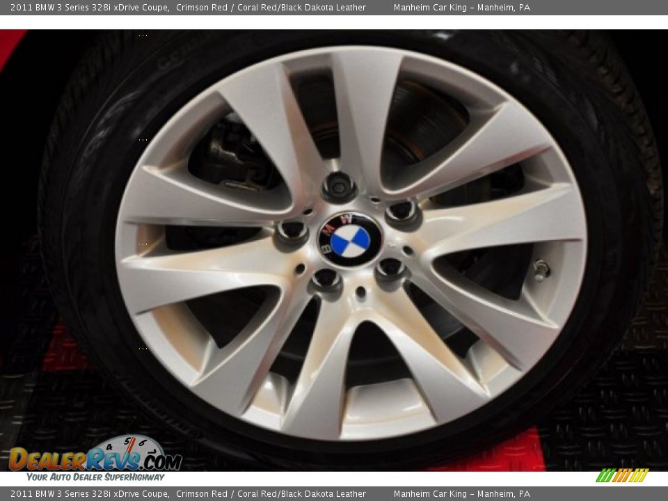 2011 BMW 3 Series 328i xDrive Coupe Crimson Red / Coral Red/Black Dakota Leather Photo #19