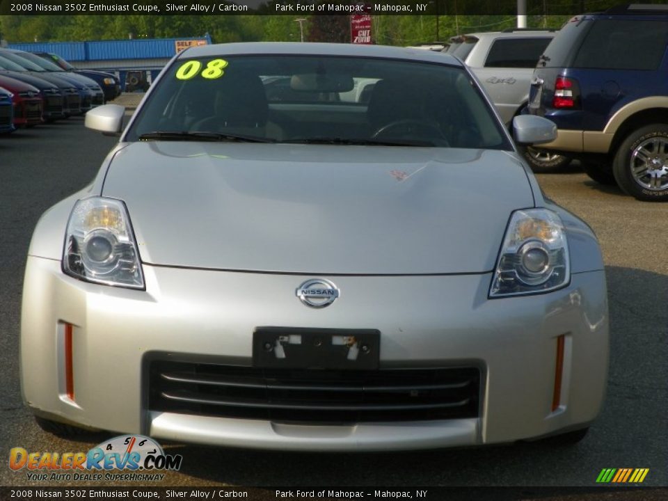 2008 Nissan 350Z Enthusiast Coupe Silver Alloy / Carbon Photo #8
