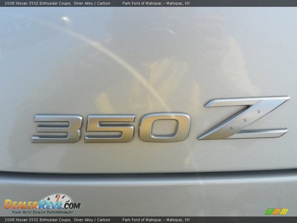 2008 Nissan 350Z Enthusiast Coupe Silver Alloy / Carbon Photo #12