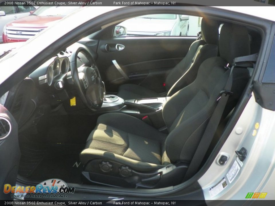 2008 Nissan 350Z Enthusiast Coupe Silver Alloy / Carbon Photo #14