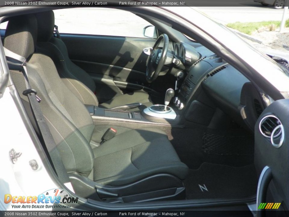 2008 Nissan 350Z Enthusiast Coupe Silver Alloy / Carbon Photo #15