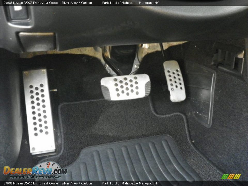 2008 Nissan 350Z Enthusiast Coupe Silver Alloy / Carbon Photo #16