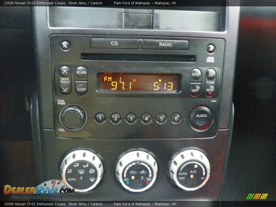 2008 Nissan 350Z Enthusiast Coupe Silver Alloy / Carbon Photo #23
