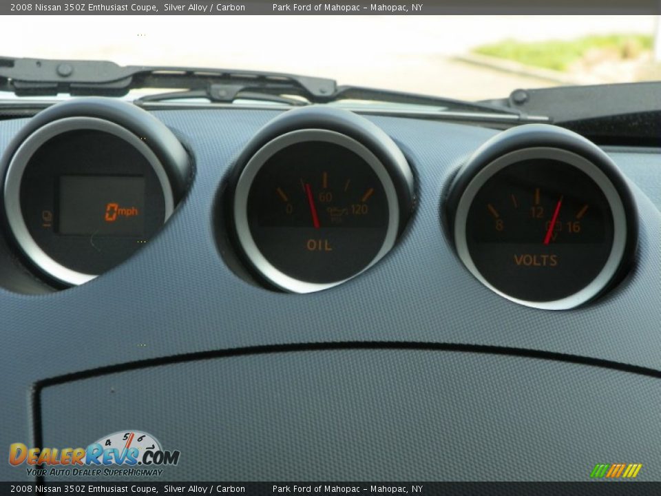 2008 Nissan 350Z Enthusiast Coupe Silver Alloy / Carbon Photo #24